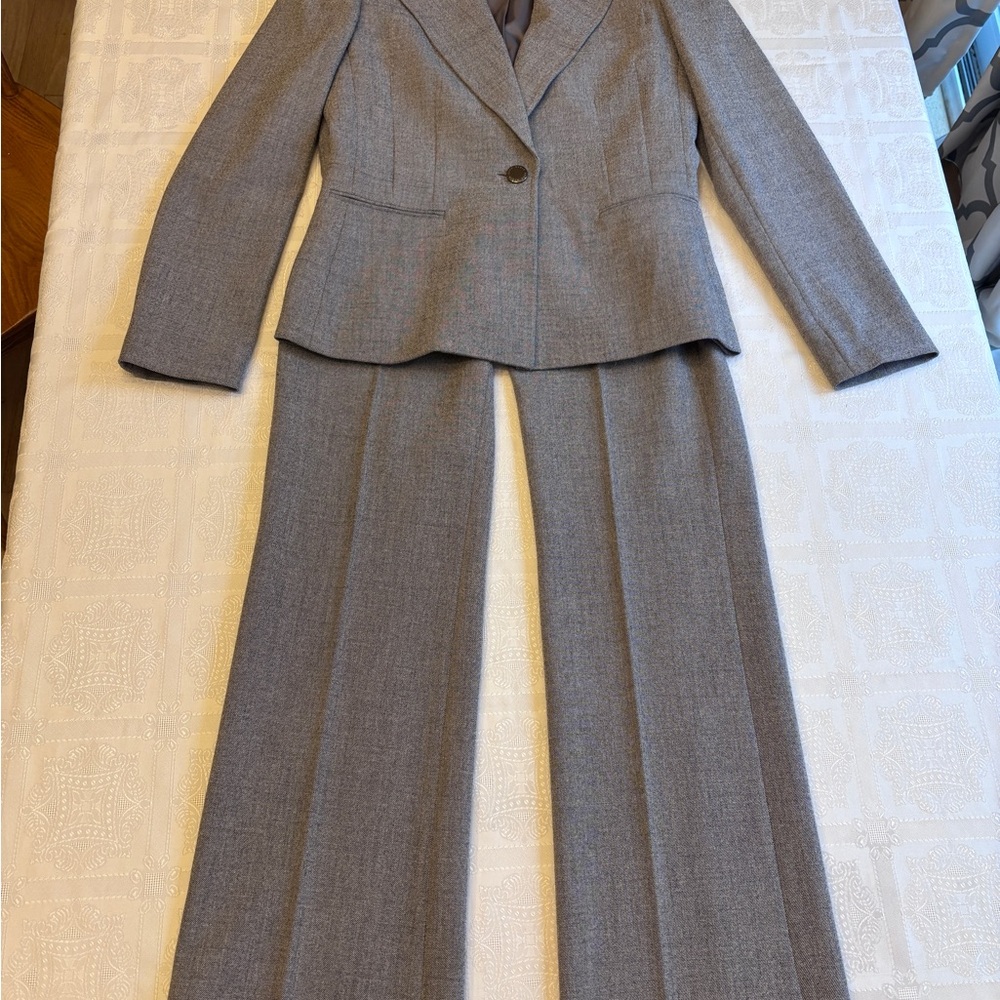 Anne Klein Worn Once gray business suit